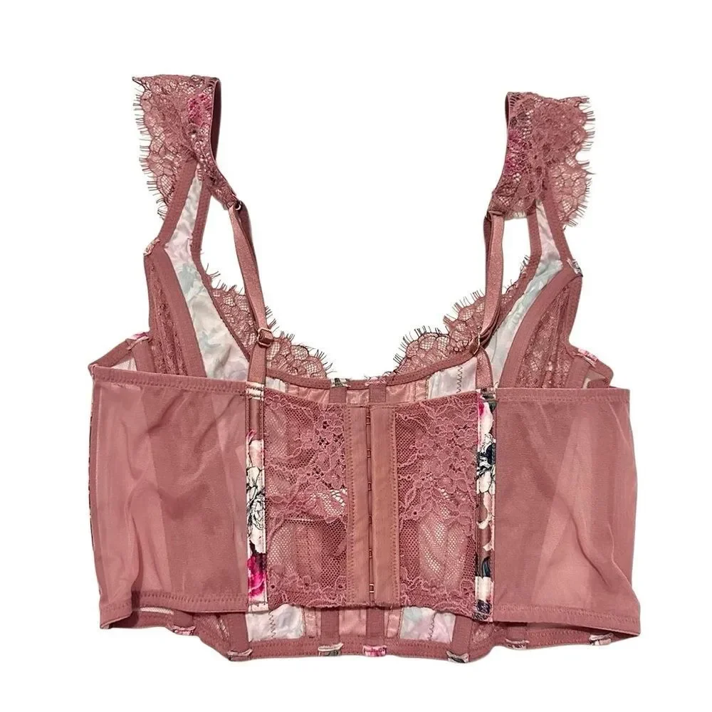 Victoria’s Secret Floral Lace Bustier – Size L